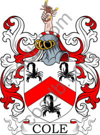 Cole Family Crest, Coat of Arms and Name History