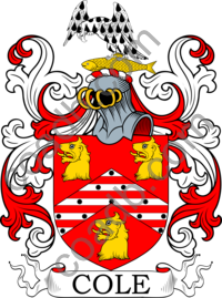 Cole Family Crest, Coat of Arms and Name History
