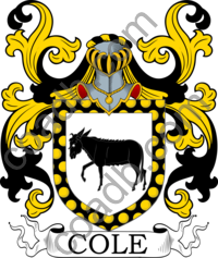 Cole Family Crest, Coat of Arms and Name History