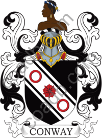 Conway Family Crest, Coat of Arms and Name History