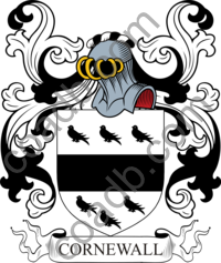 Cornwall Family Crest, Coat of Arms and Name History