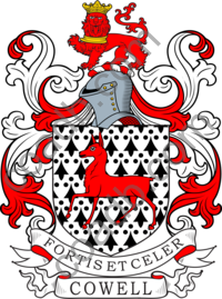 Cowell Family Crest, Coat of Arms and Name History
