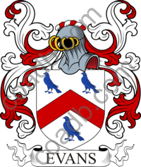 Evans Family Crest, Coat of Arms and Name History