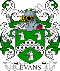 Evans Family Crest, Coat of Arms and Name History