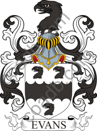 Evans Family Crest, Coat of Arms and Name History