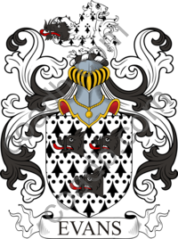 Evans Family Crest, Coat of Arms and Name History