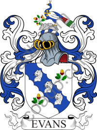 Evans Family Crest, Coat of Arms and Name History