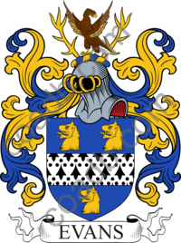 Evans Family Crest, Coat of Arms and Name History