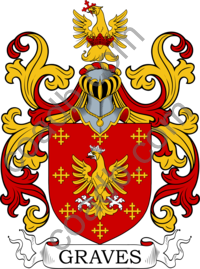 Graves Family Crest, Coat of Arms and Name History
