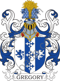Gregory Family Crest, Coat of Arms and Name History