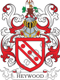 Haywood Family Crest, Coat of Arms and Name History