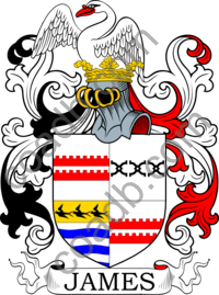 James Family Crest, Coat of Arms and Name History