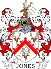 Jones Family Crest, Coat of Arms and Name History