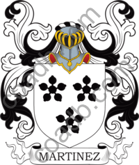 Martinez Family Crest, Coat of Arms and Name History