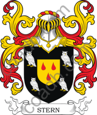 Stern Family Crest, Coat of Arms and Name History