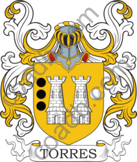 torres family crest arms coat name history