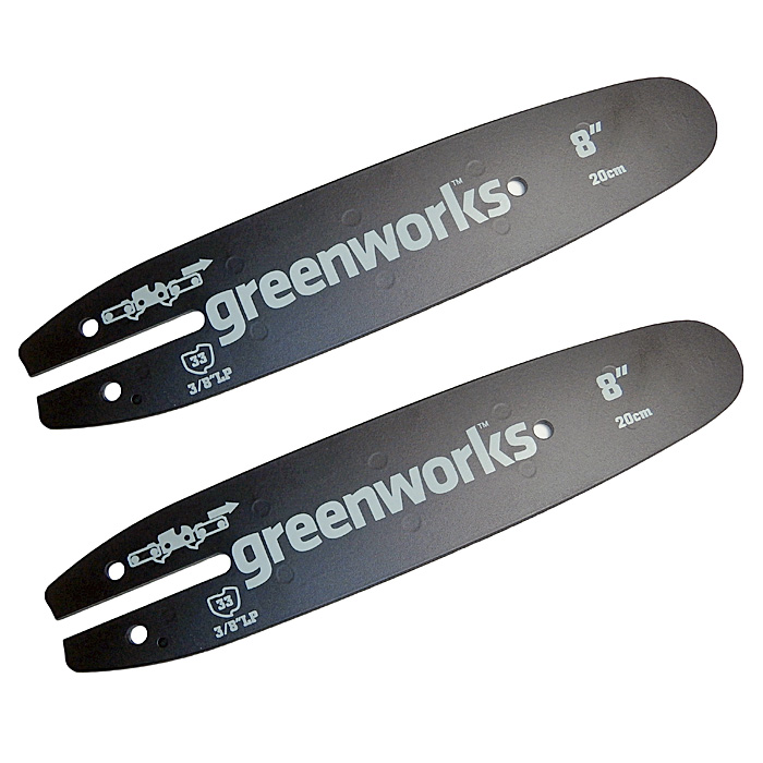 GreenWorks 2 Pack Of Genuine OEM Replacement Pole Saw Bars 290622PK 686910377373 eBay