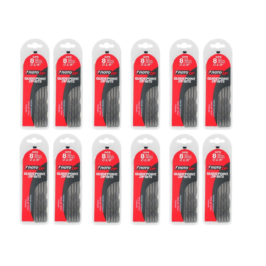 Rotozip 96 Pack Of Genuine OEM Replacement Bits - GP8-12PK