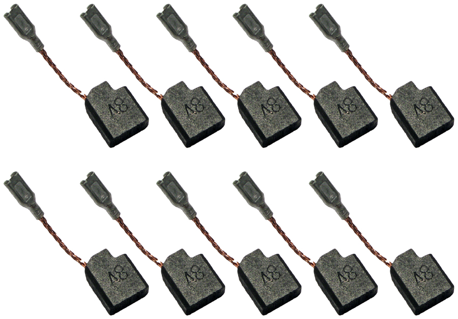 Dewalt 10 Pack Of Genuine OEM Replacement Carbon Brushes # 650916-01
