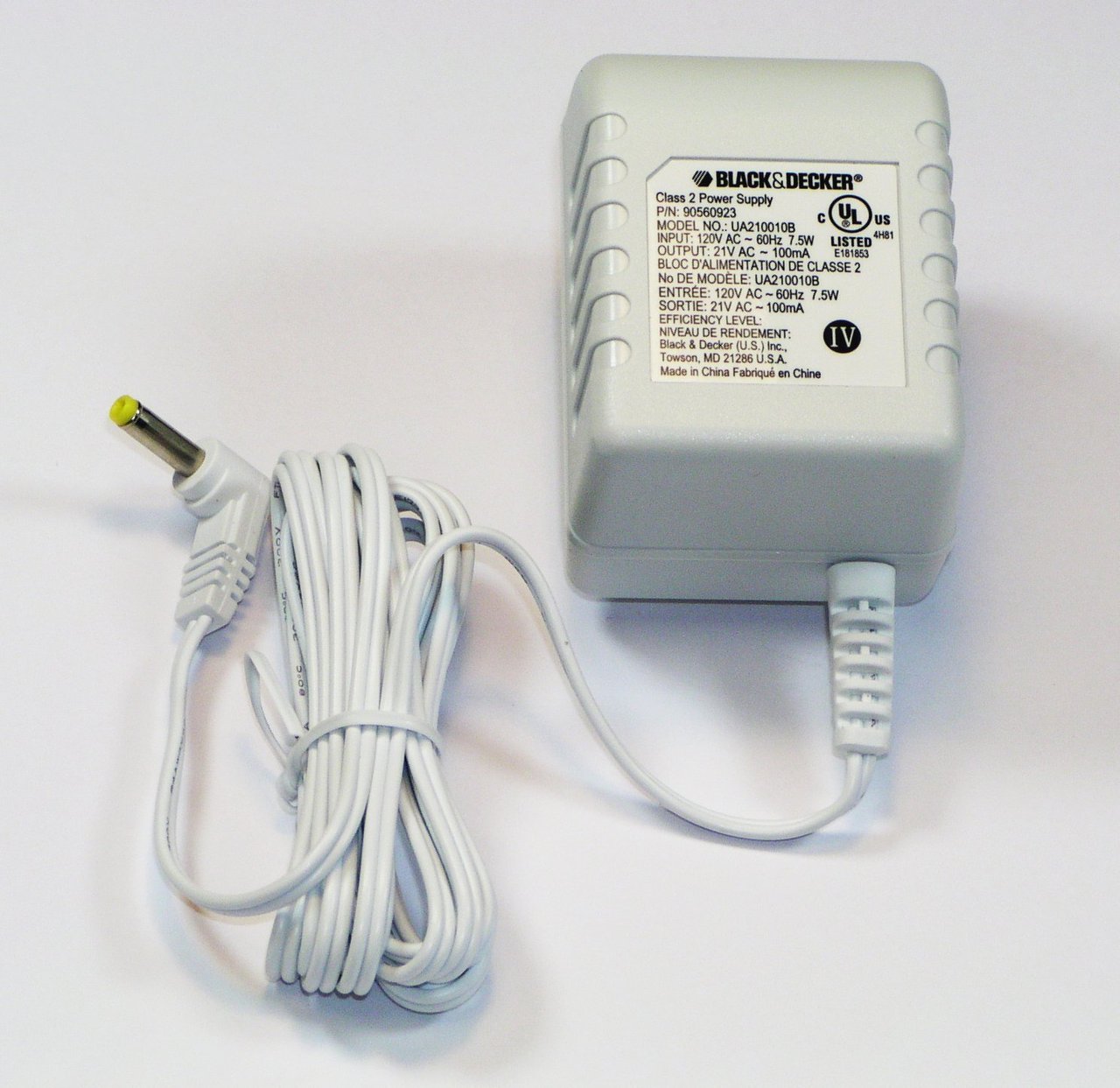 Black and Decker Genuine OEM Replacement Charger 90560923