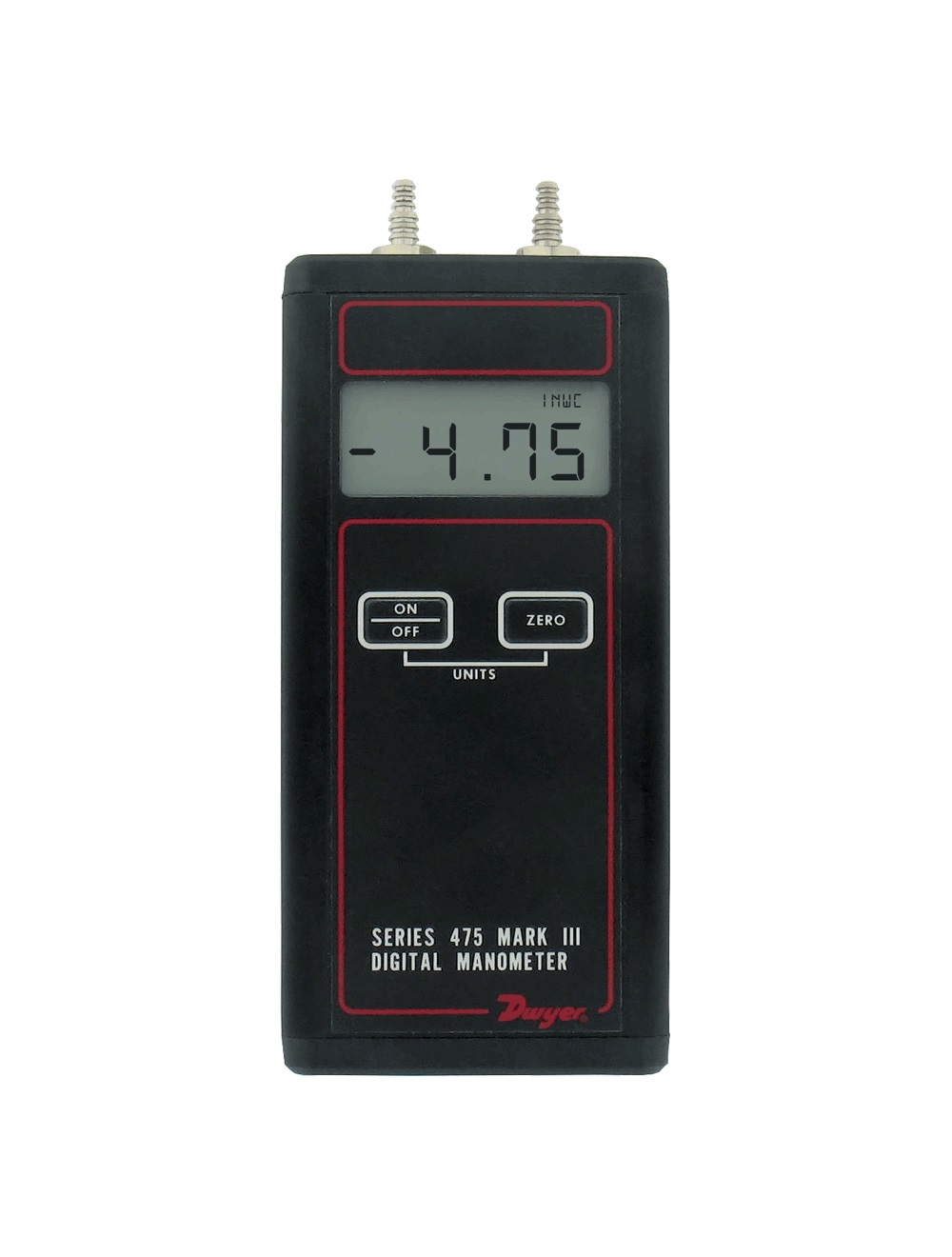 Dwyer 475-3-FM Digital Manometer + Tubing. Fast, Accurate Positive