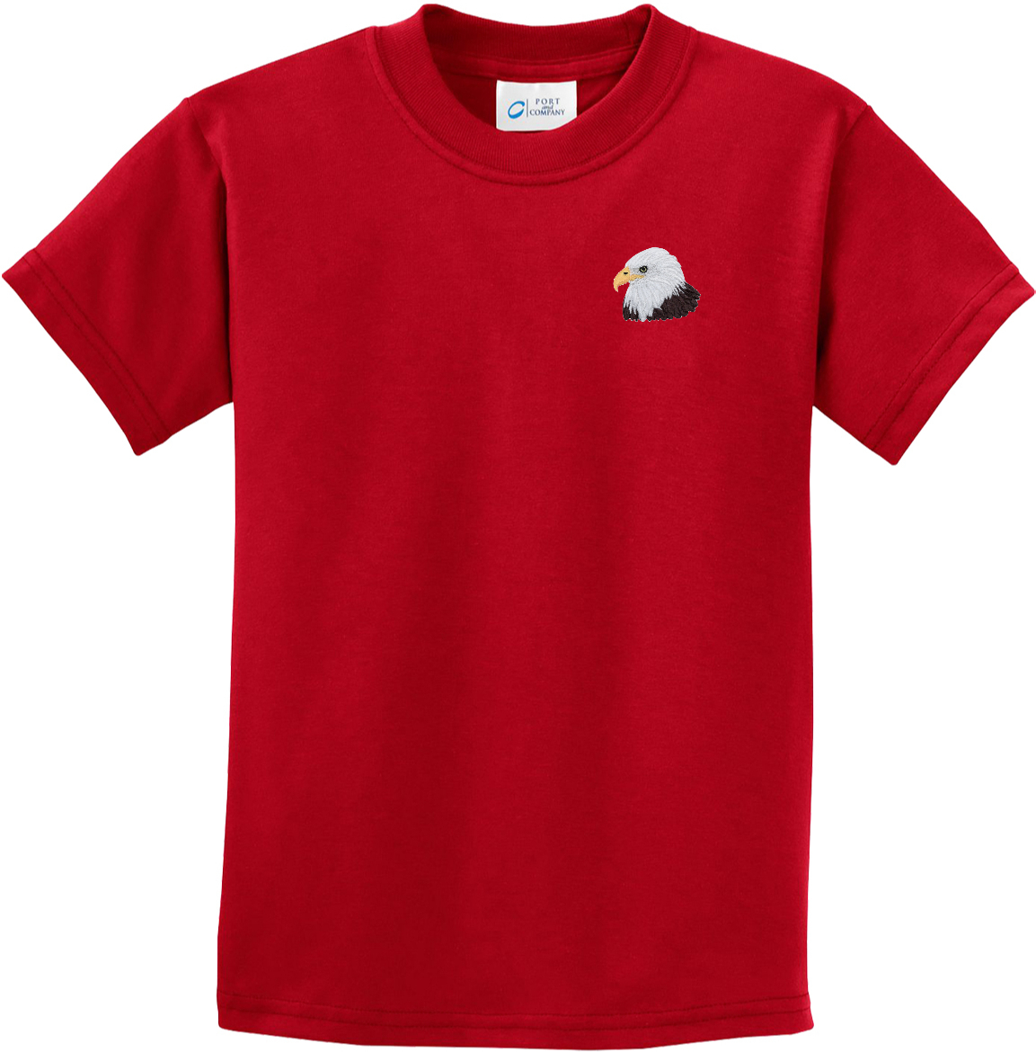 Kids USA Patriotic T-shirt Bald Eagle Patch Pocket Print Youth Tee - Picture 4 of 5