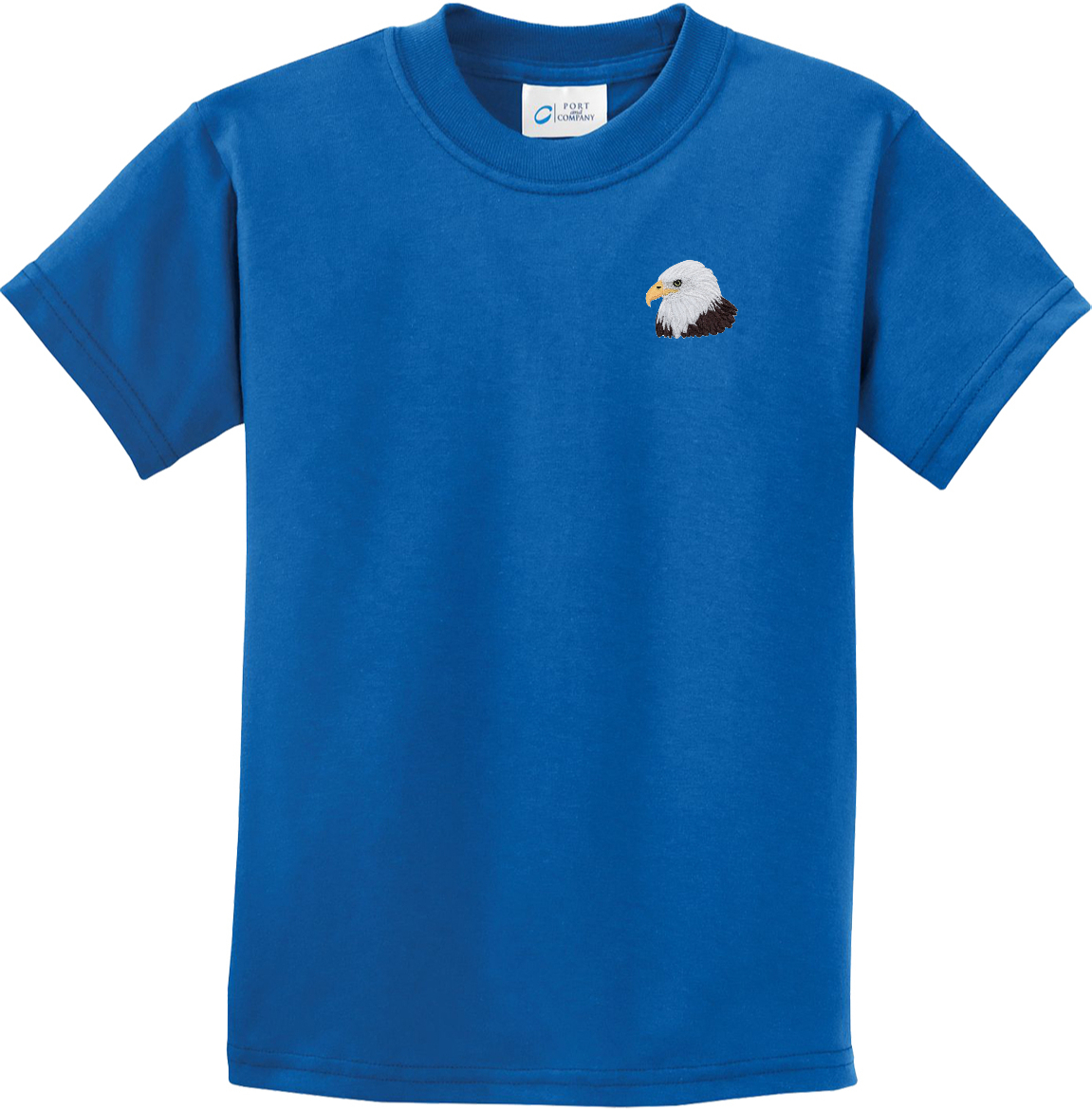 Kids USA Patriotic T-shirt Bald Eagle Patch Pocket Print Youth Tee - Picture 5 of 5