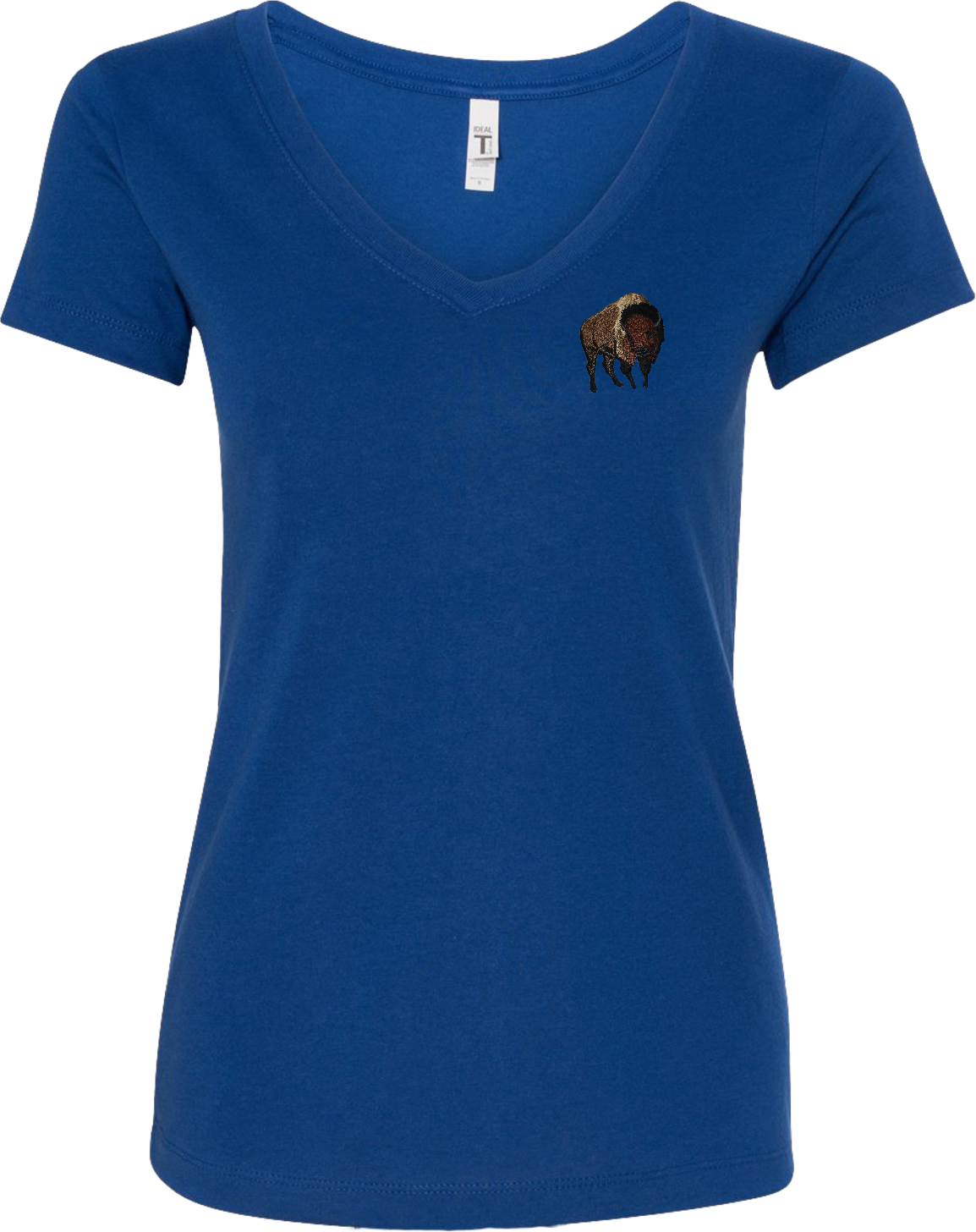 Buy Cool Shirts Buffalo Patch Pocket Print Ladies V-Neck Shirt - Picture 7 of 11