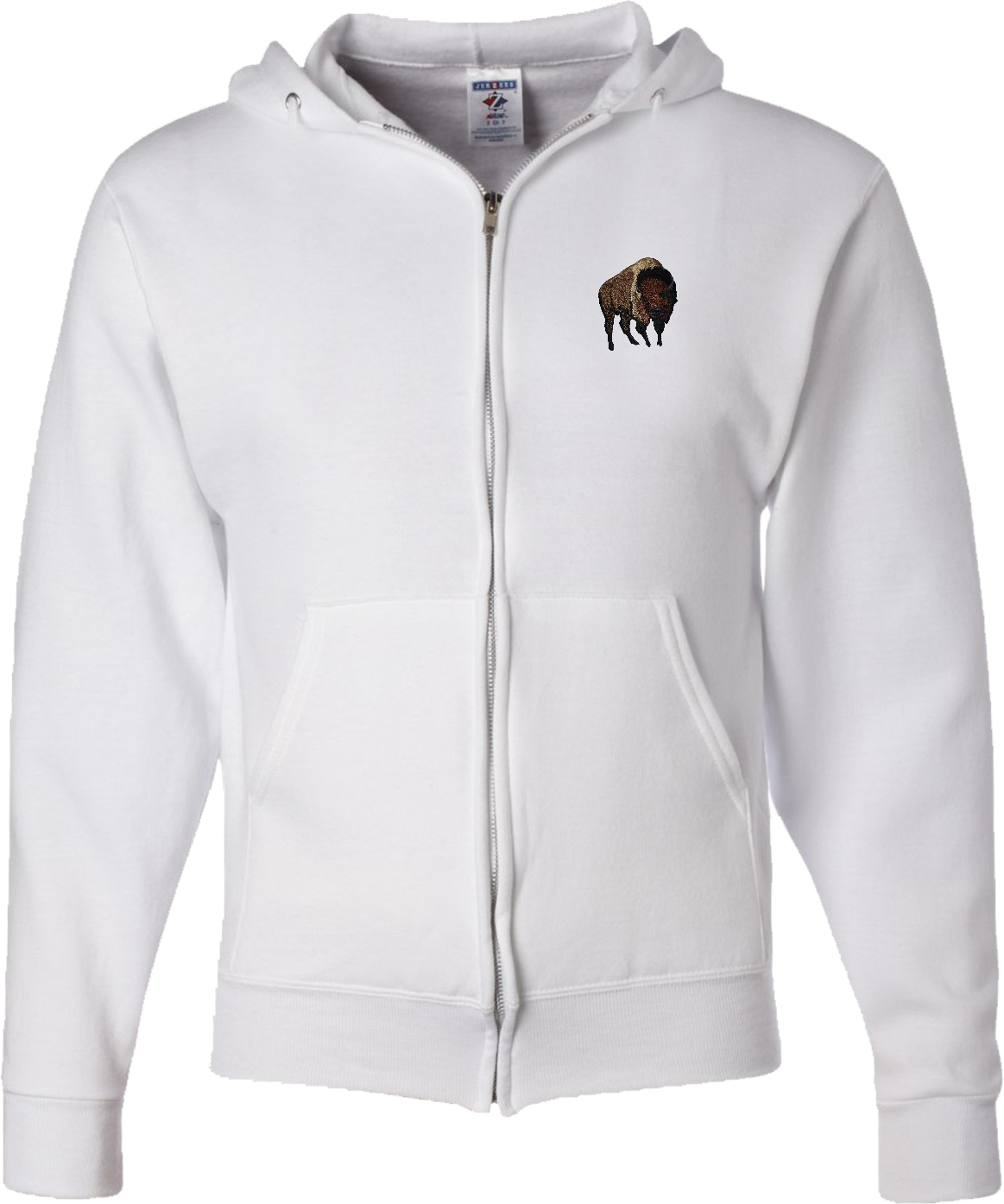 Buy Cool Shirts Buffalo Patch Pocket Print Full Zip Hoodie - Picture 10 of 10