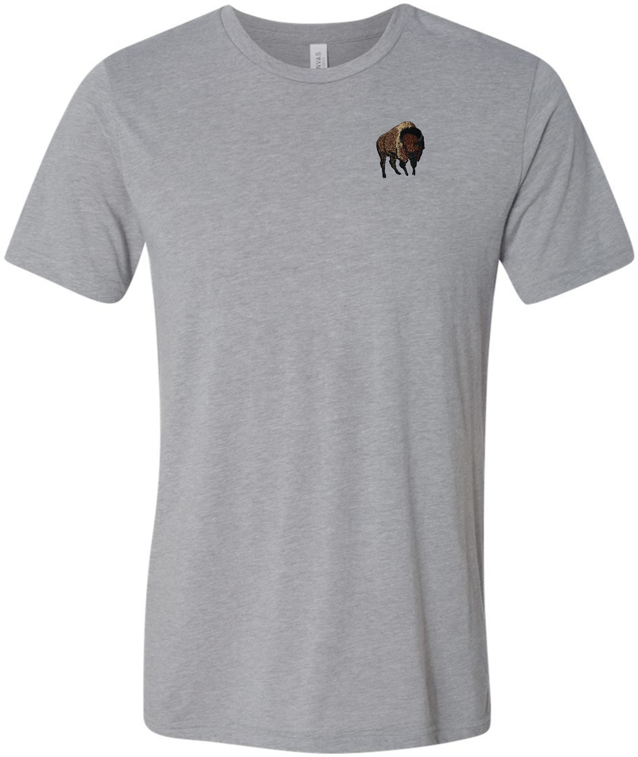 Buy Cool Shirts Buffalo Patch Pocket Print Tri Blend Shirt - Picture 3 of 13