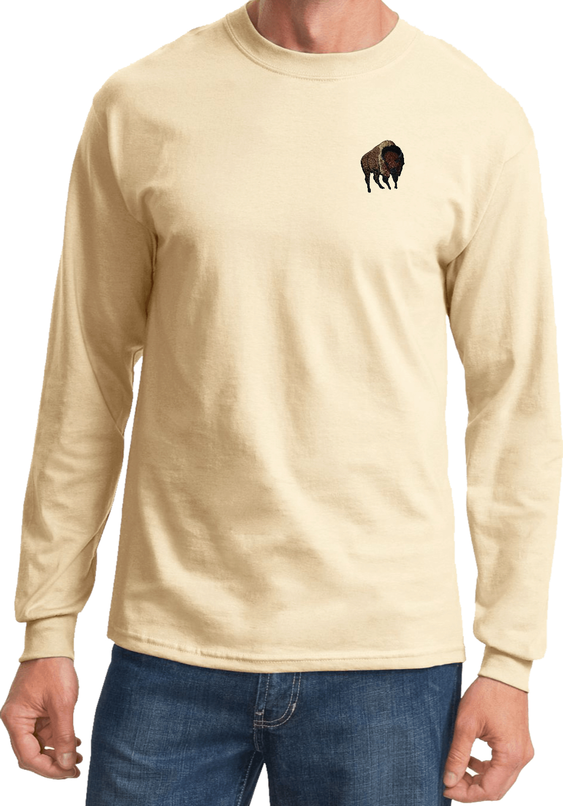 Buy Cool Shirts Buffalo Patch Pocket Print Long Sleeve Shirt - Picture 9 of 18