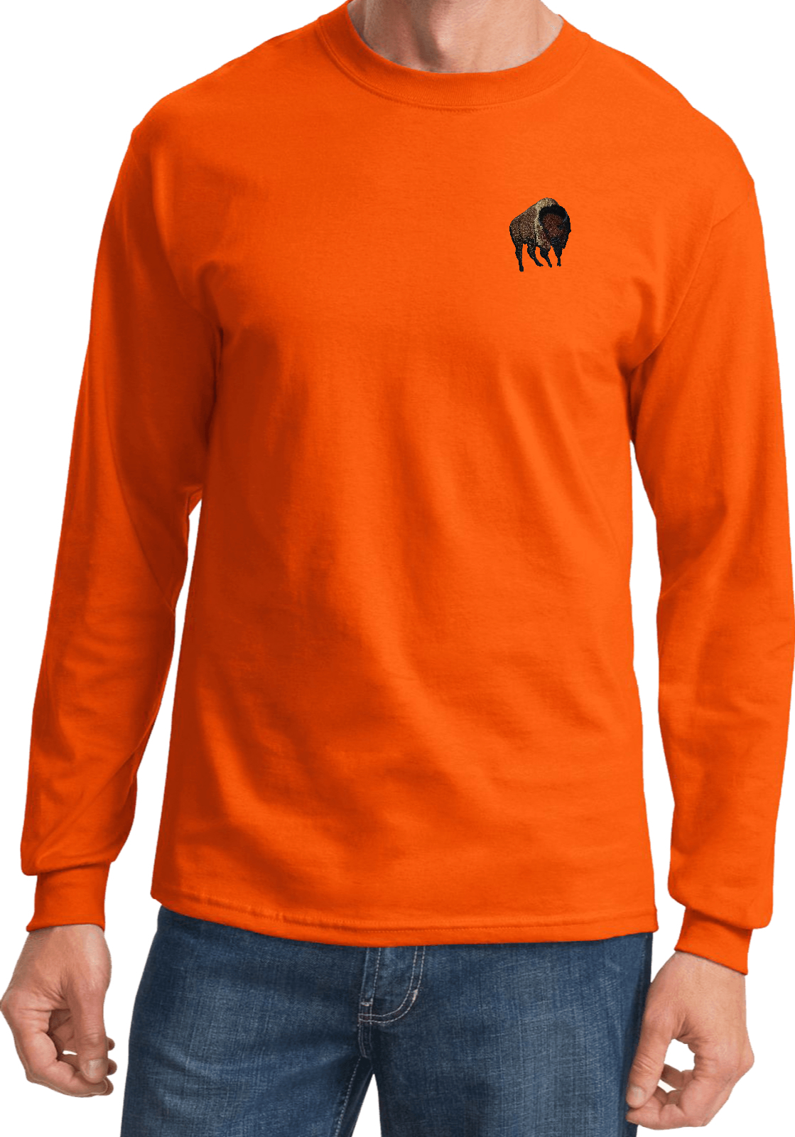 Buy Cool Shirts Buffalo Patch Pocket Print Long Sleeve Shirt - Picture 10 of 18