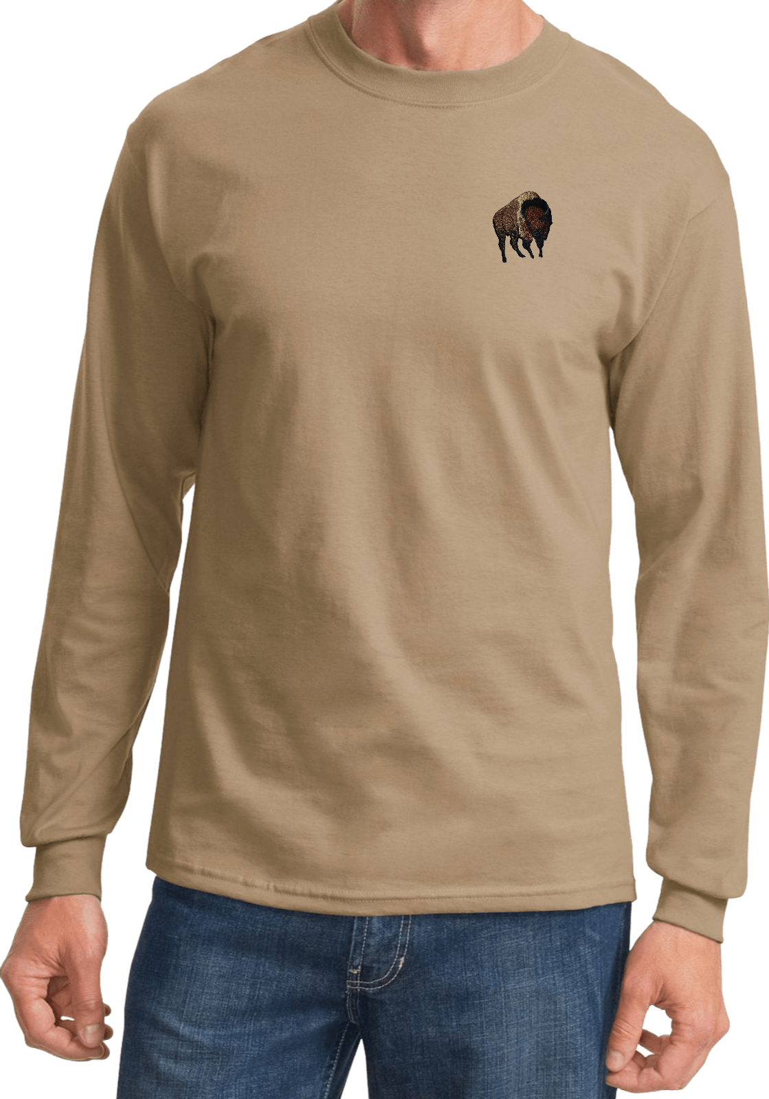 Buy Cool Shirts Buffalo Patch Pocket Print Long Sleeve Shirt - Picture 13 of 18