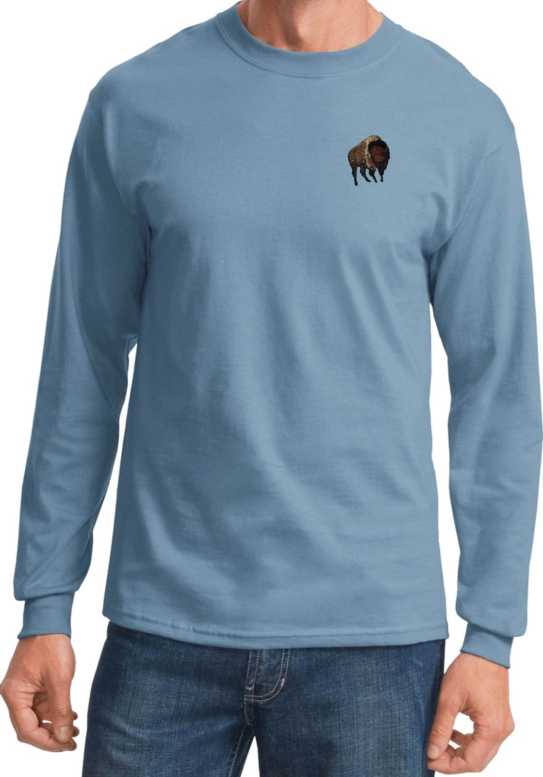 Buy Cool Shirts Buffalo Patch Pocket Print Long Sleeve Shirt - Picture 15 of 18