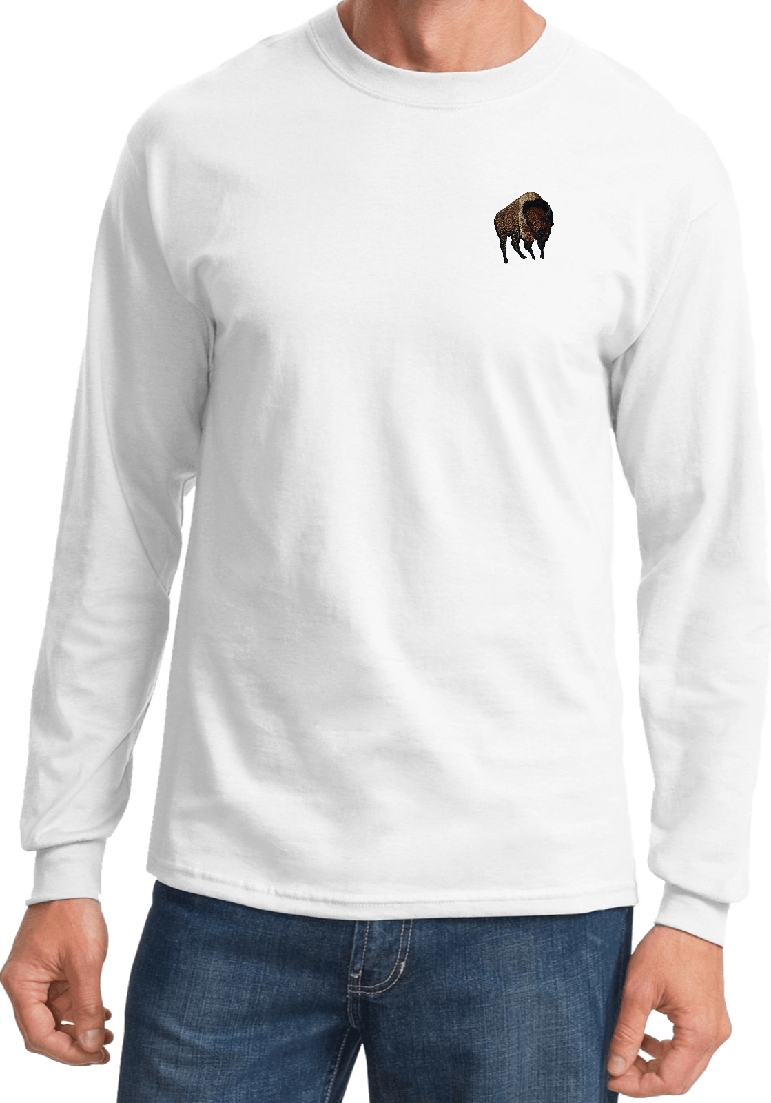 Buy Cool Shirts Buffalo Patch Pocket Print Long Sleeve Shirt - Picture 17 of 18
