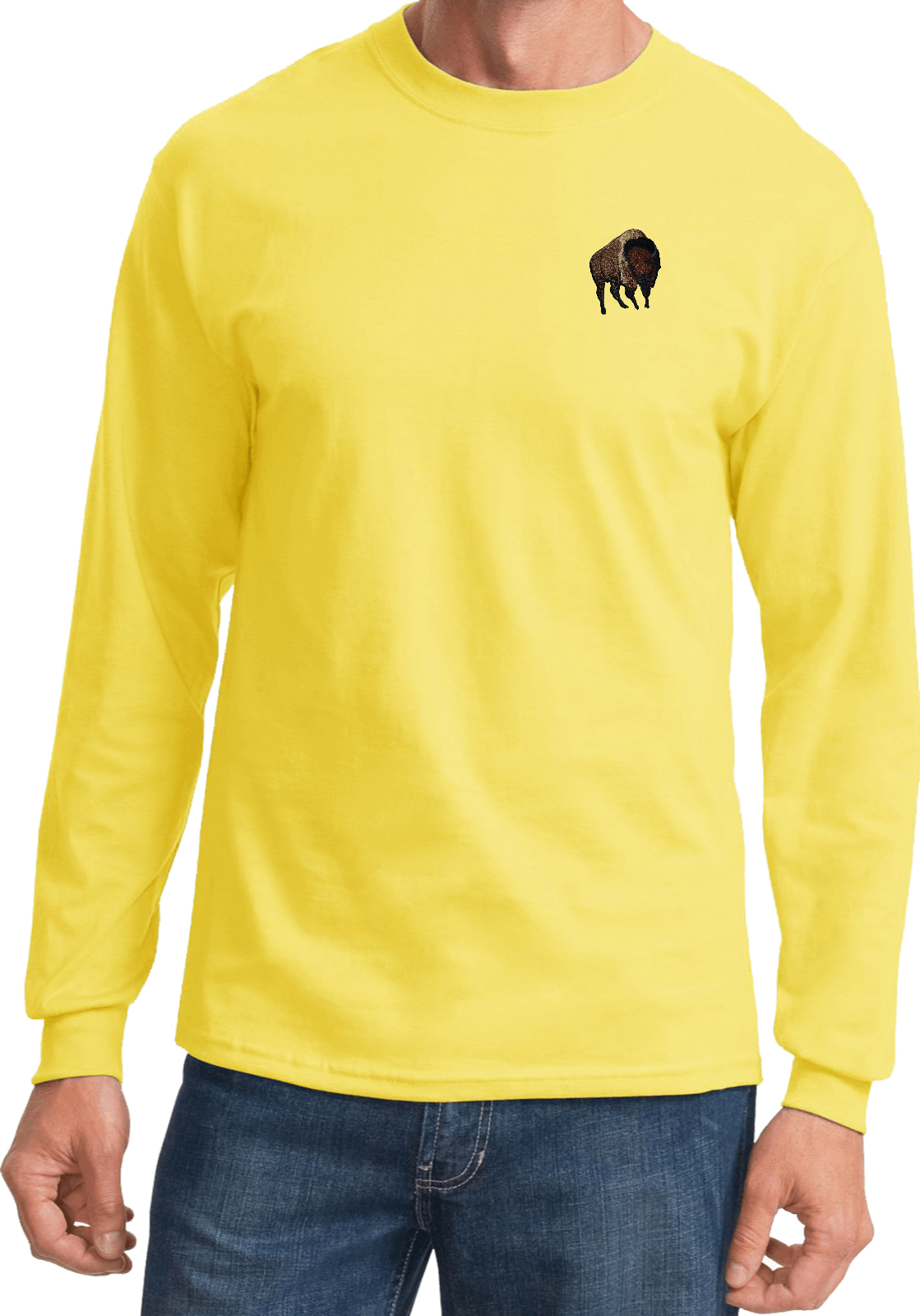 Buy Cool Shirts Buffalo Patch Pocket Print Long Sleeve Shirt - Picture 18 of 18
