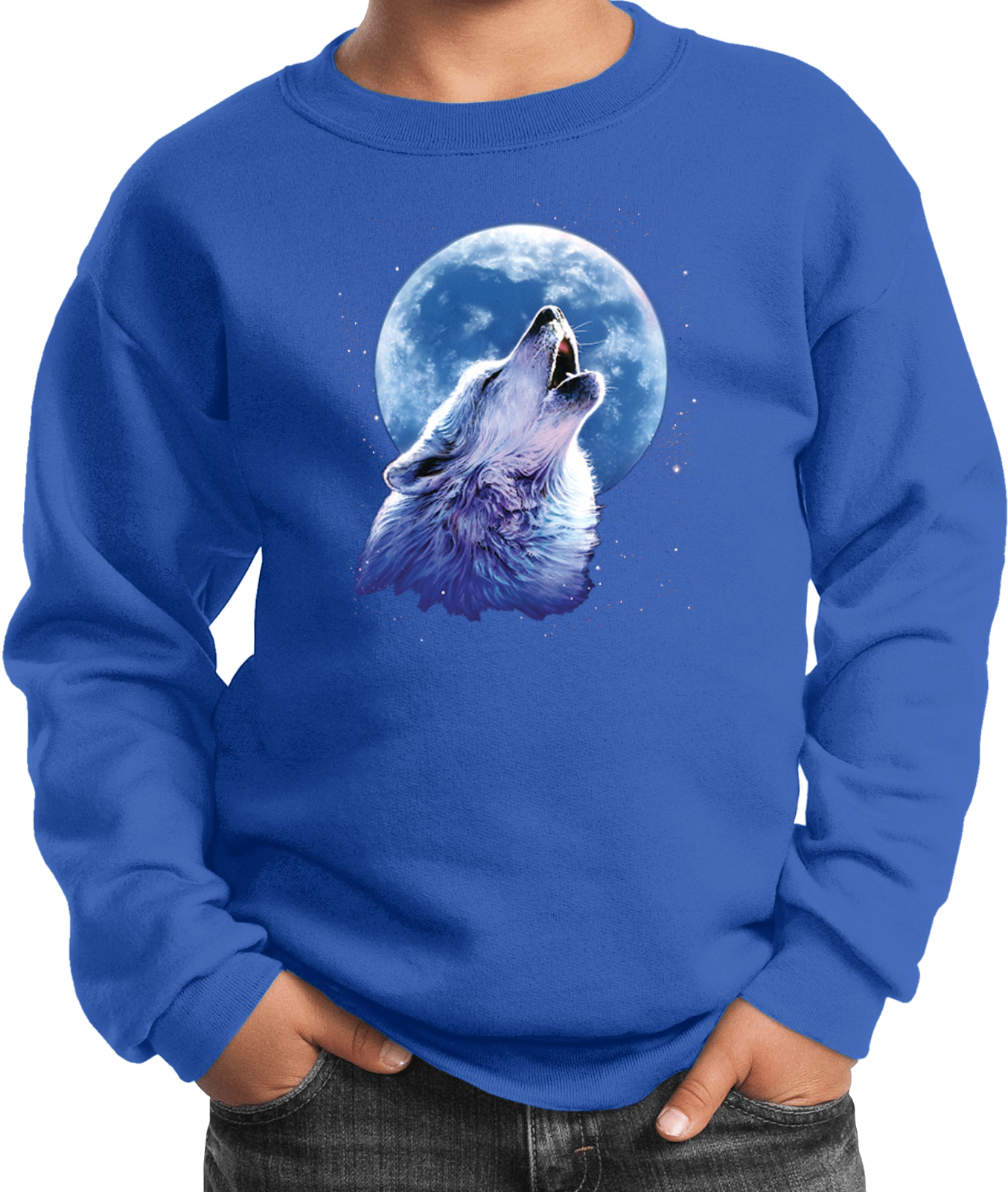 Buy Cool Shirts Kids Wolf and Moon Sweatshirt Call of the Wild - Picture 6 of 6