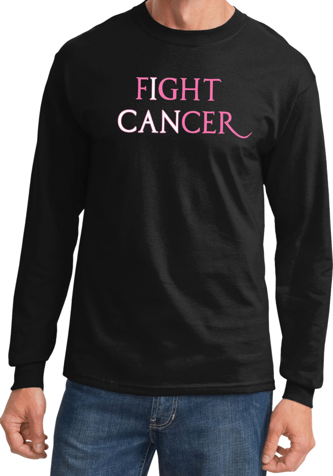 Buy Cool Shirts Breast Cancer T-shirt I Can Fight Cancer Long Sleeve