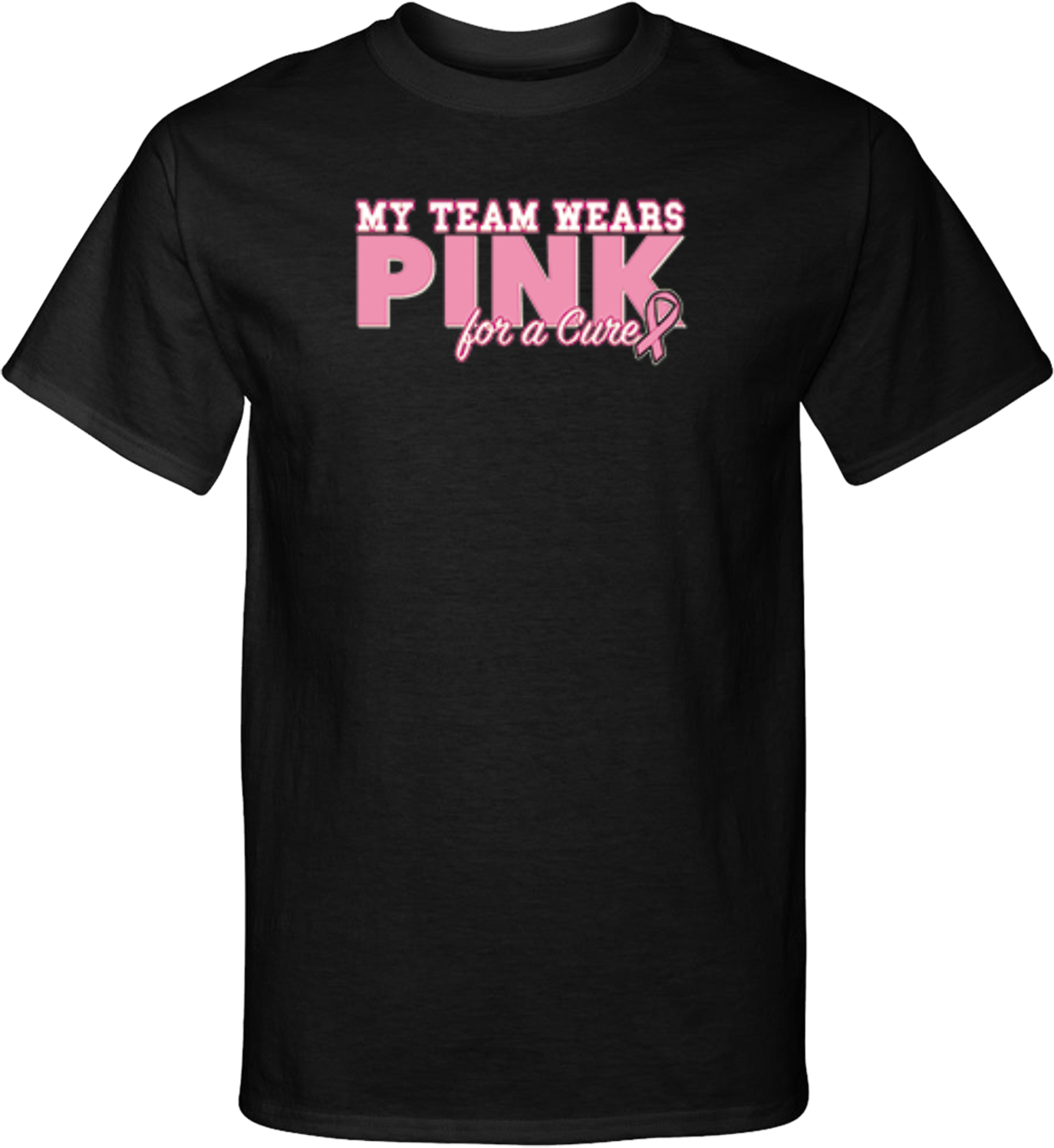Buy Cool Shirts Breast Cancer T-shirt My Team Wears Pink Tall Tee