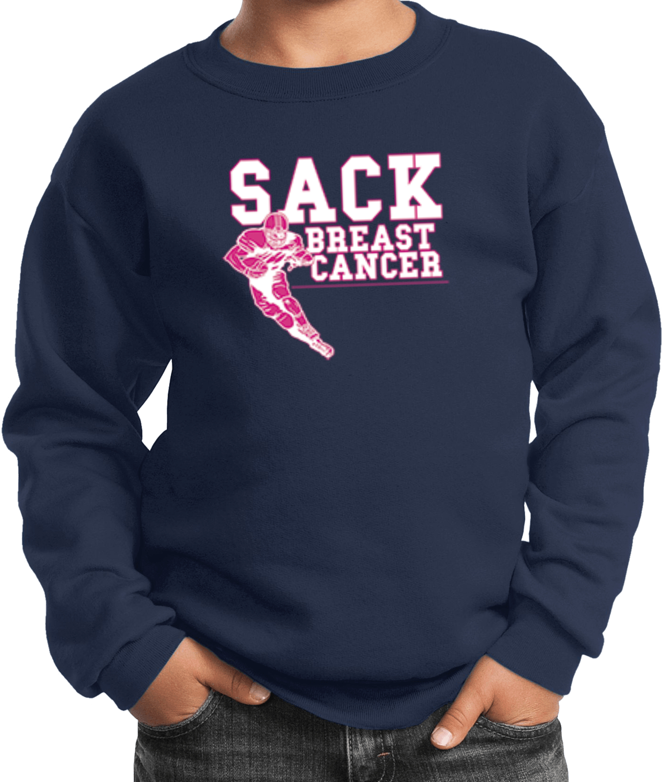 Buy Cool Shirts Kids Breast Cancer Sweatshirt Sack Cancer - Picture 6 of 8
