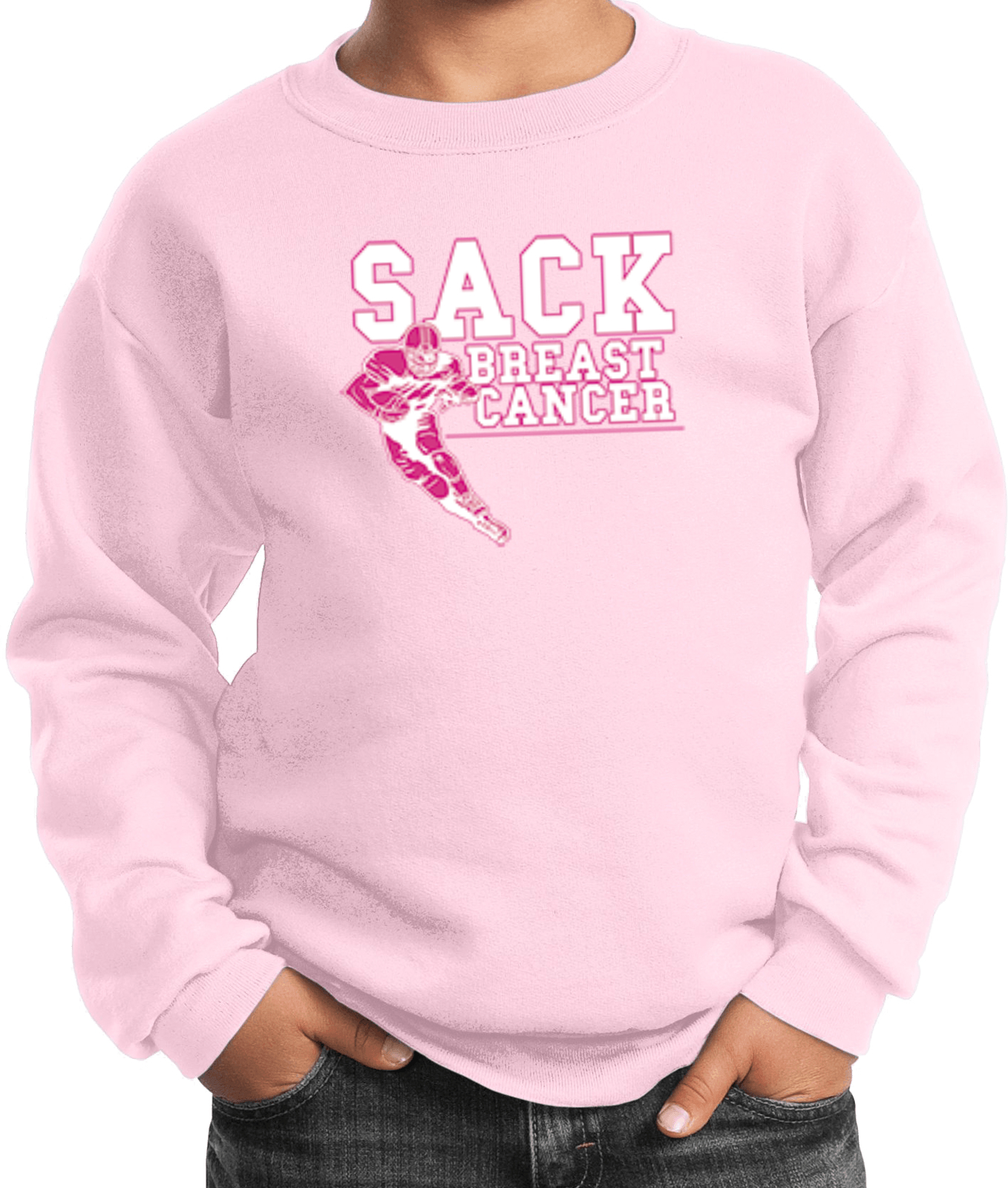 Buy Cool Shirts Kids Breast Cancer Sweatshirt Sack Cancer - Picture 7 of 8