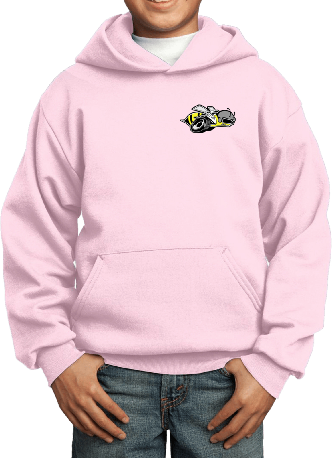 Kids Dodge Super Bee Hoodie Pocket Print - Picture 7 of 8