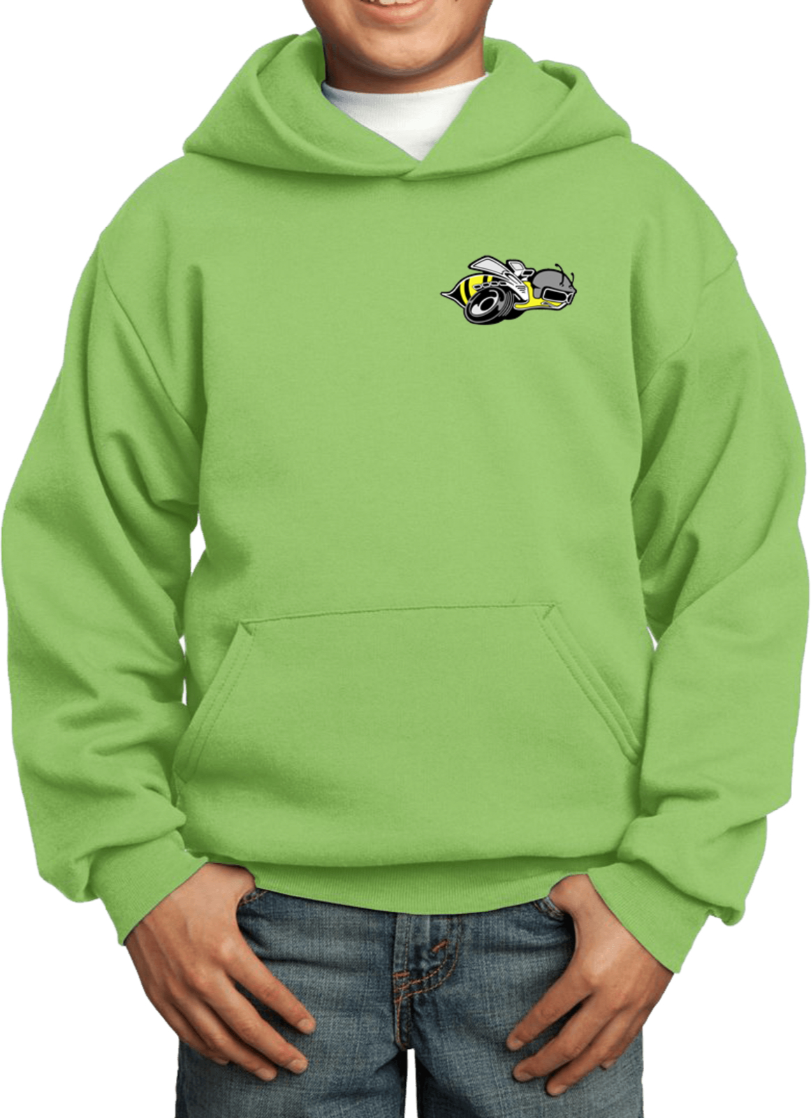 Kids Dodge Super Bee Hoodie Pocket Print - Picture 4 of 8