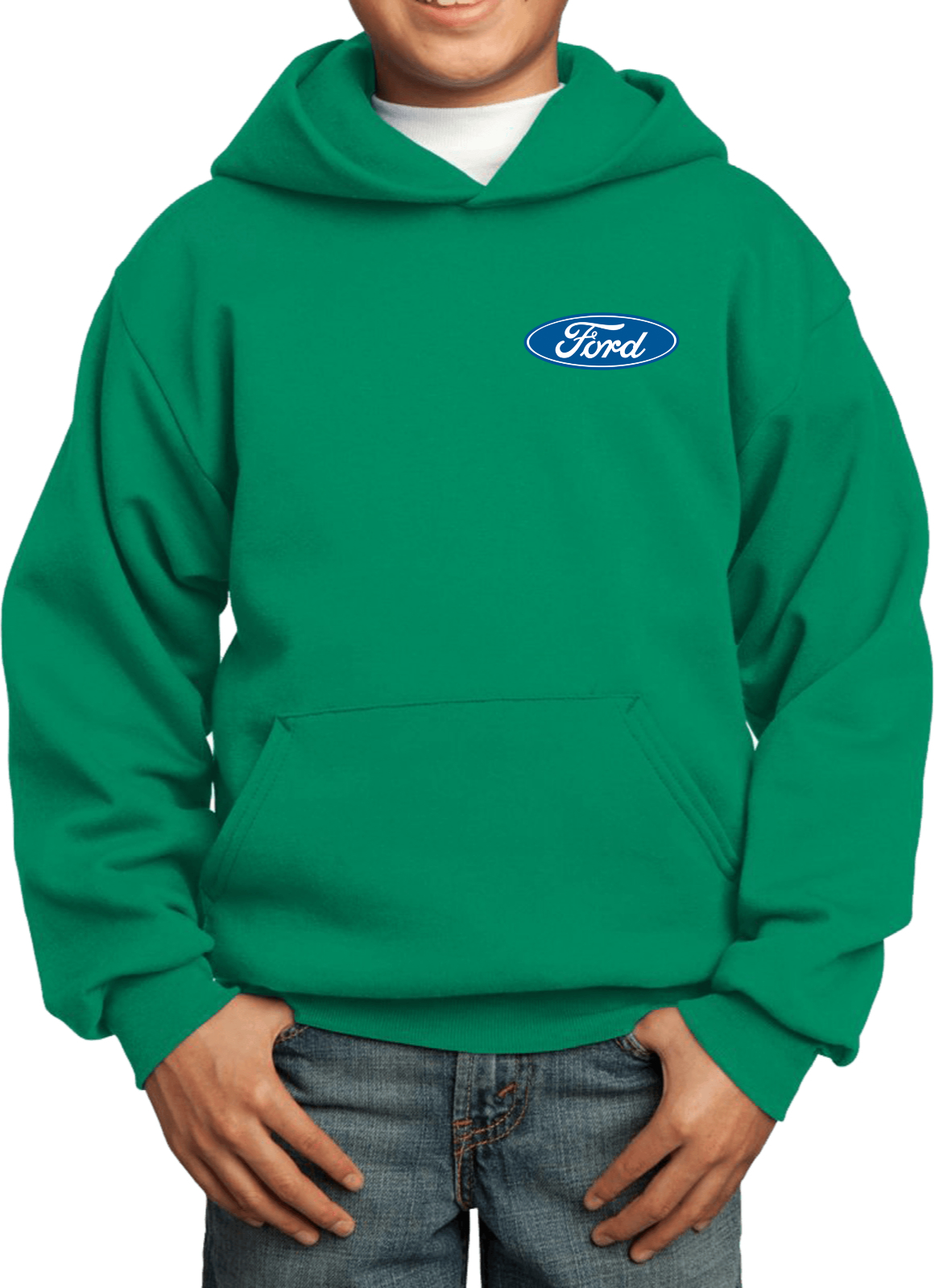 Kids Ford Oval Hoodie Pocket Print - Picture 9 of 24