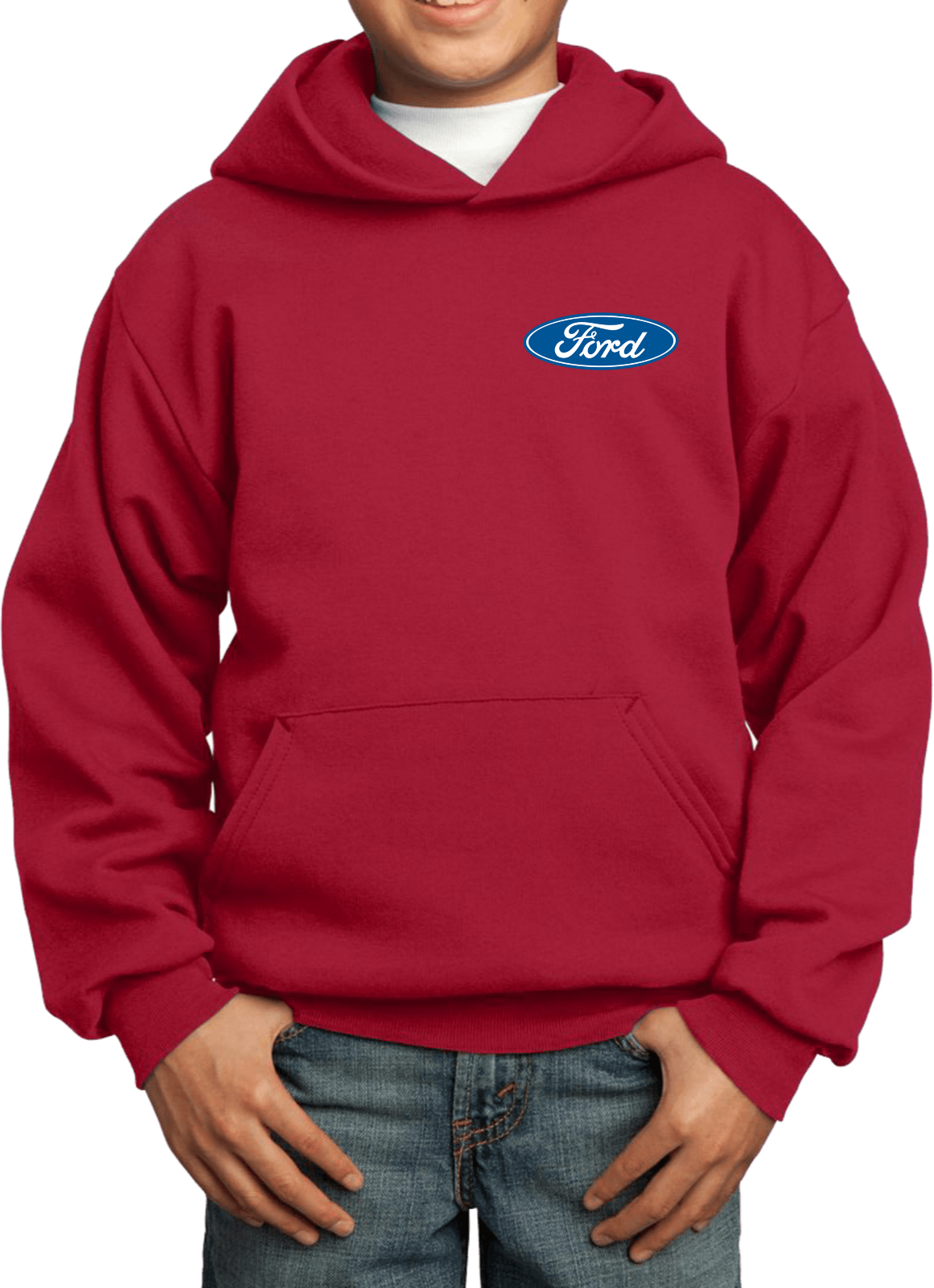 Kids Ford Oval Hoodie Pocket Print - Picture 21 of 24