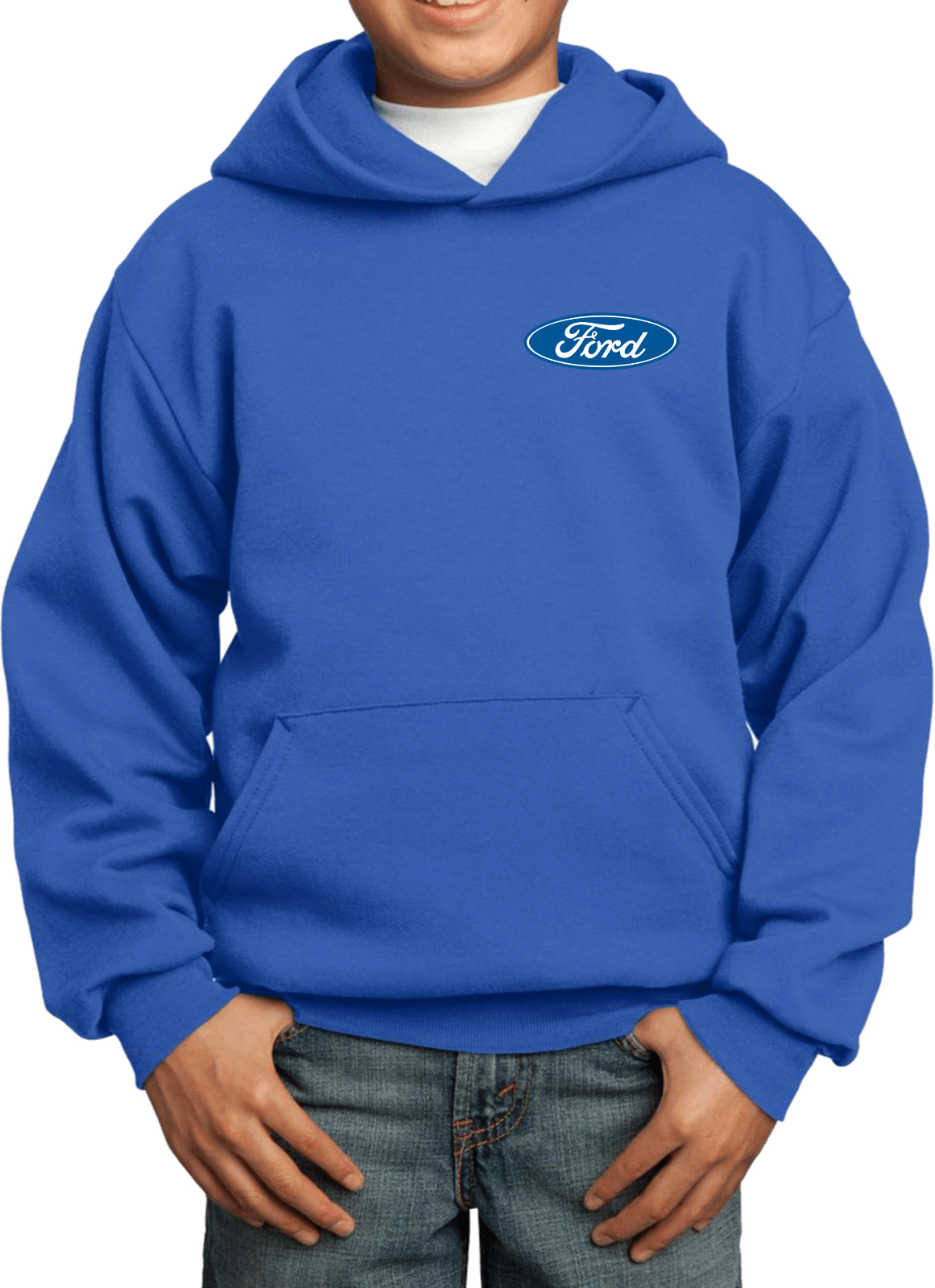 Kids Ford Oval Hoodie Pocket Print - Picture 22 of 24