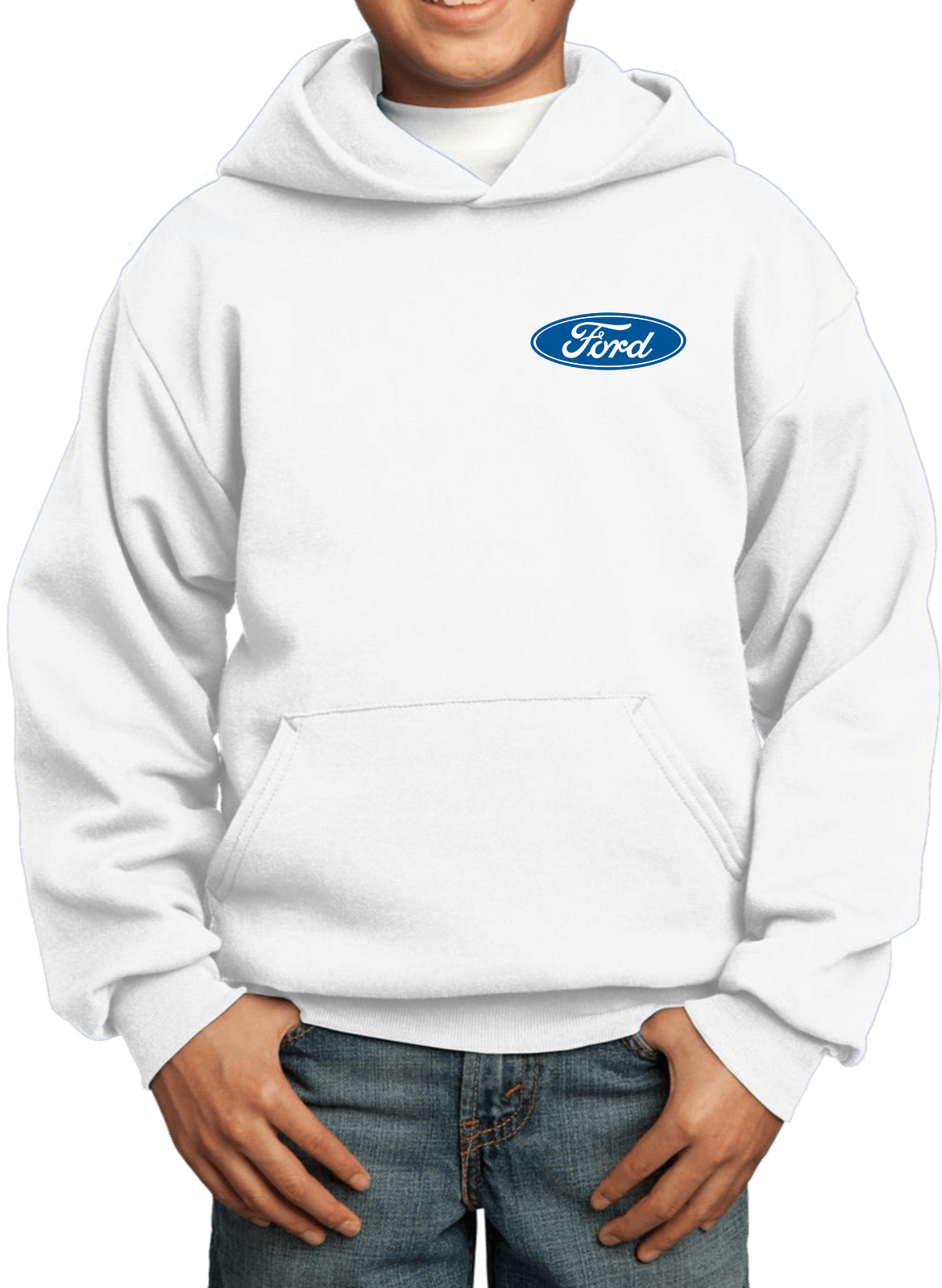 Kids Ford Oval Hoodie Pocket Print - Picture 24 of 24