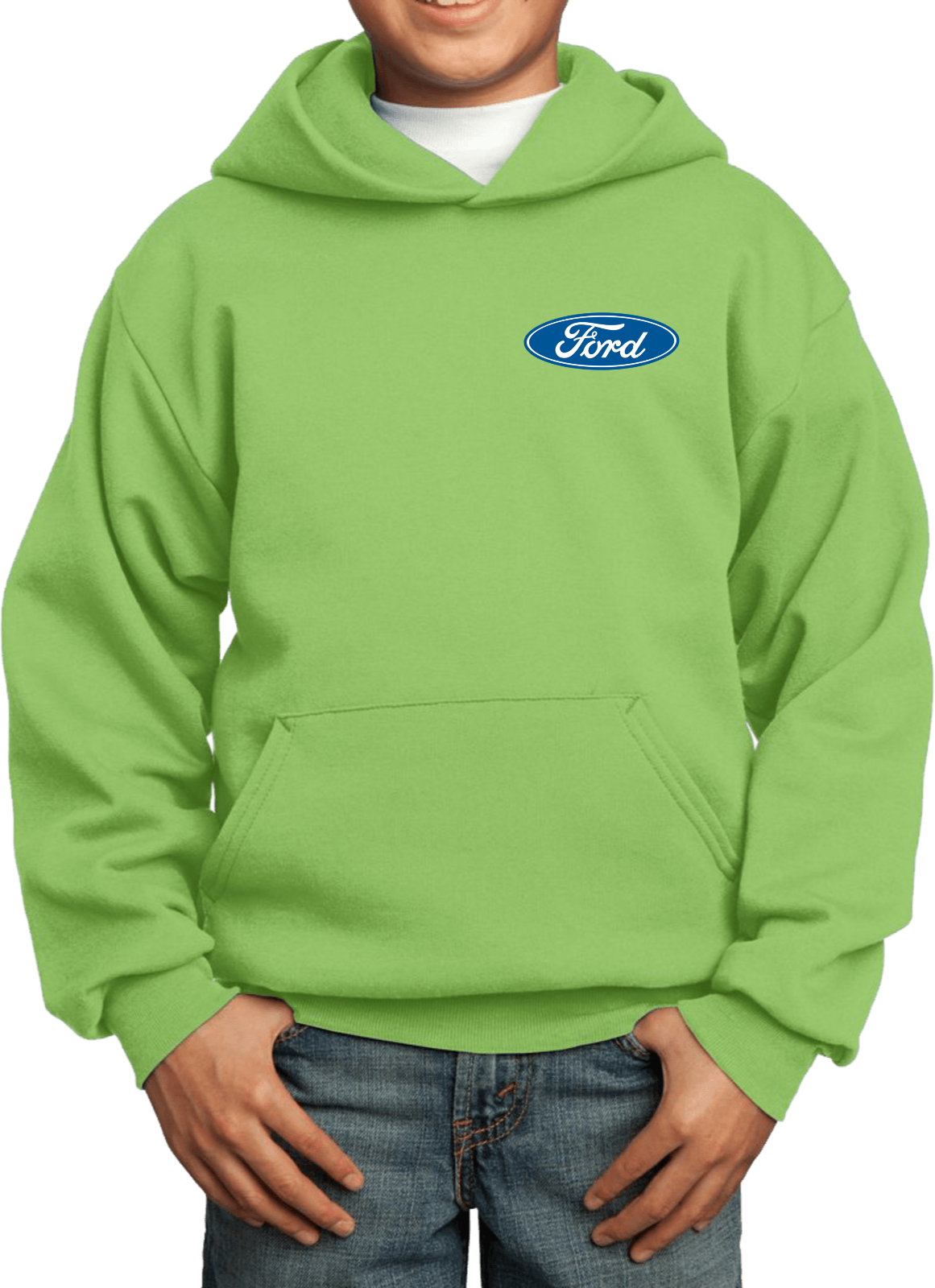 Kids Ford Oval Hoodie Pocket Print - Picture 10 of 24