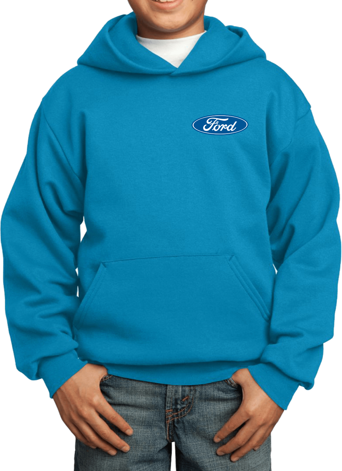 Kids Ford Oval Hoodie Pocket Print - Picture 13 of 24