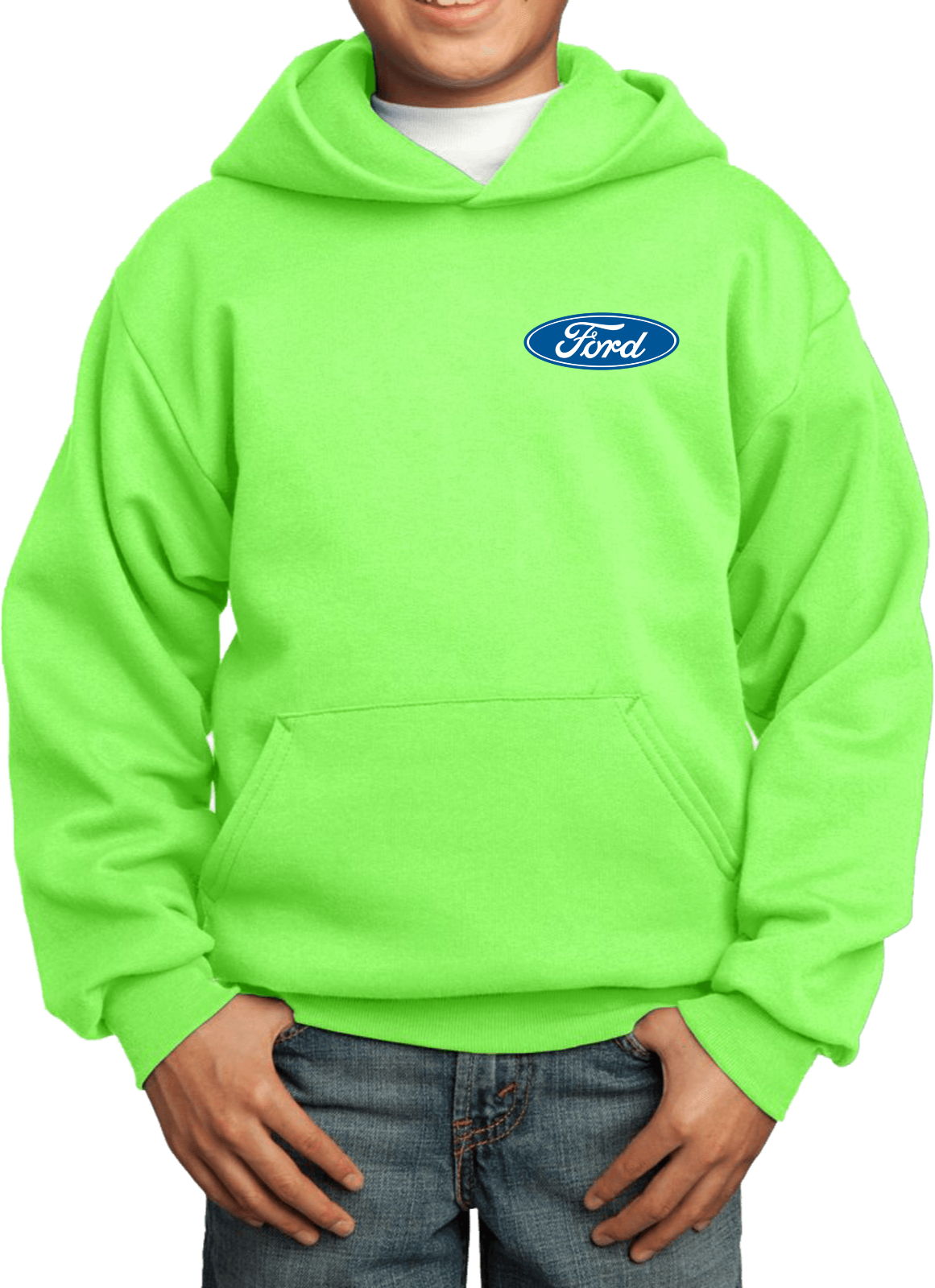 Kids Ford Oval Hoodie Pocket Print - Picture 14 of 24